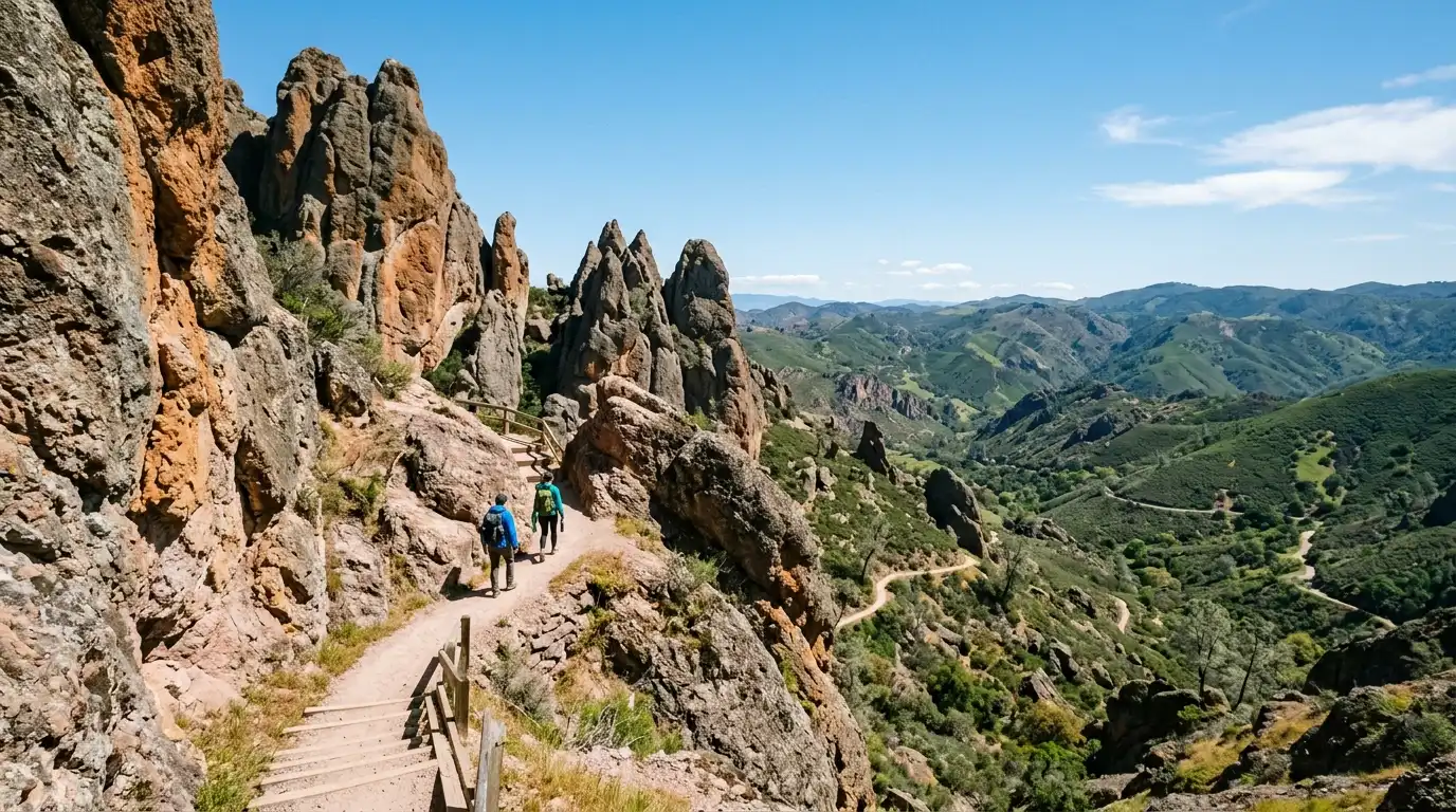 A Complete Guide to Exploring Pinnacles National Park Hiking trail through Pinnacles National Park
