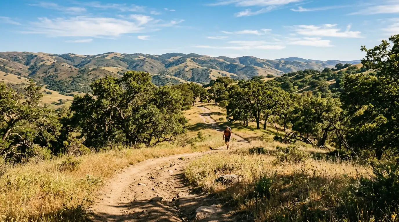 scenic dirt trail grasslands