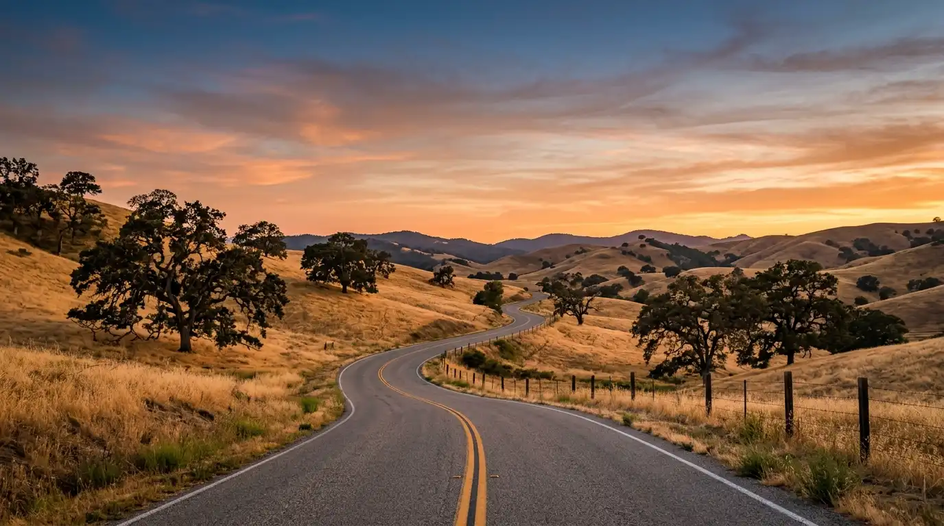 Scenic countryside in San Benito County